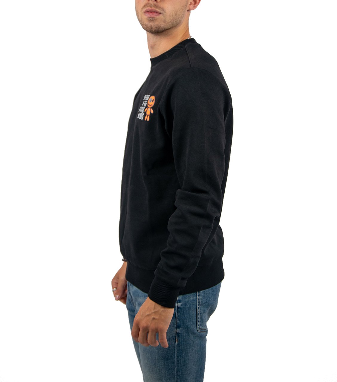 Wrong Friends Ontario Sweater Regular Fit Zwart