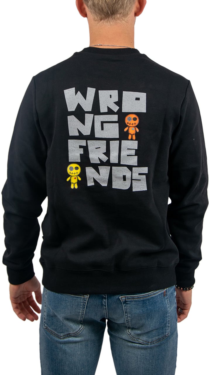 Wrong Friends Ontario Sweater Regular Fit Zwart