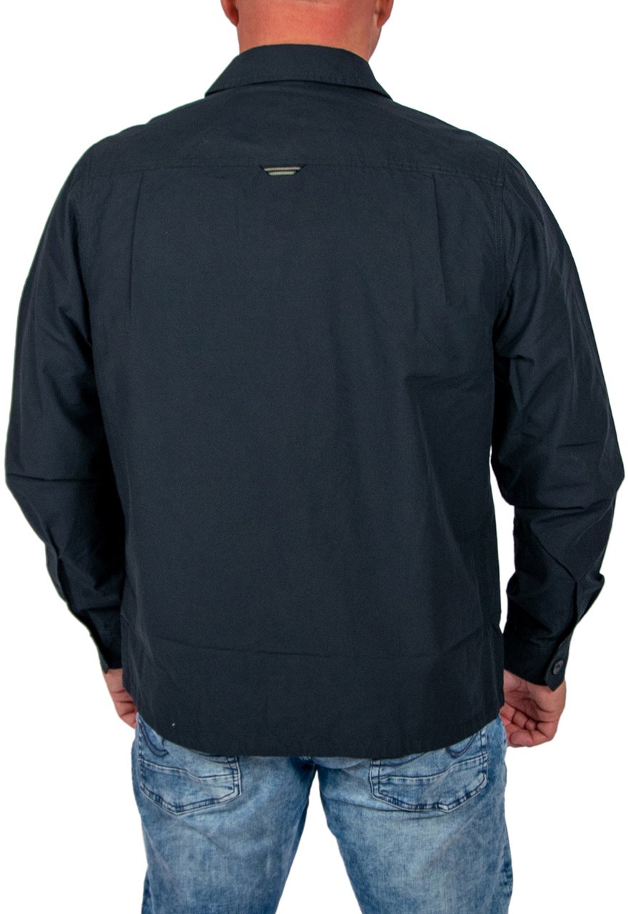 Fred Perry Fred Perry Poplin Overshirt Zwart