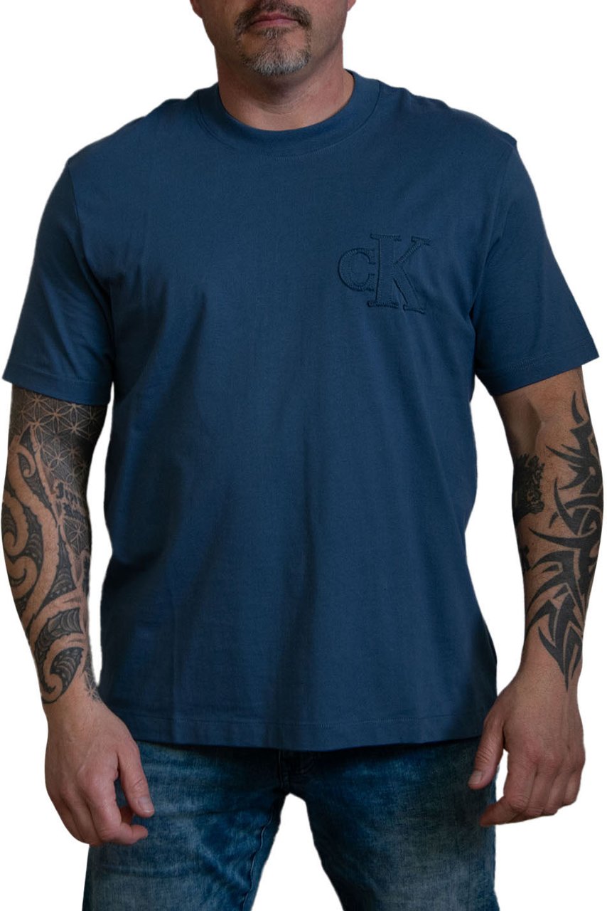 Calvin Klein Calvin Klein Jeans CK Applique Tee Blauw