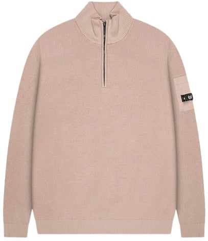 Quotrell Quotrell D'Azur Knitted Halfzip Bruin