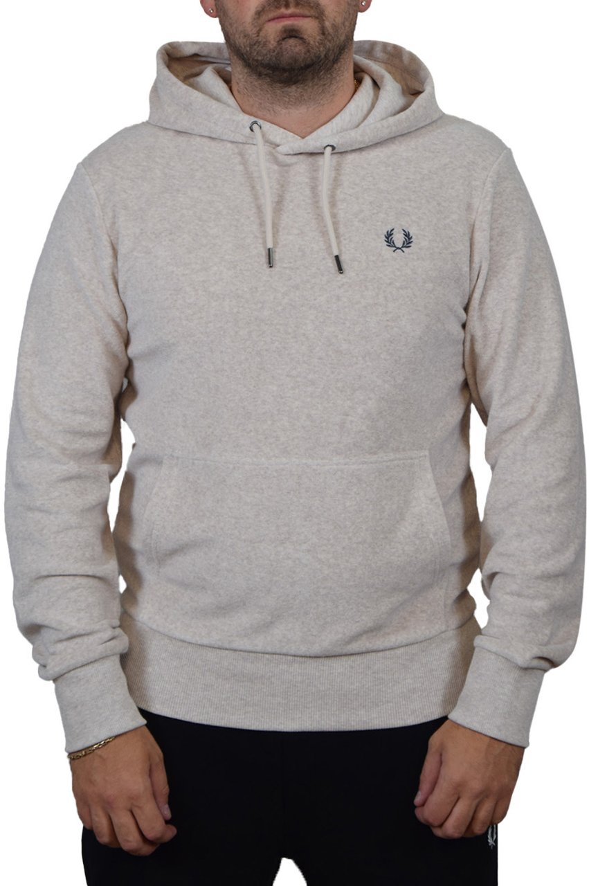 Fred Perry Fred Perry Towelling Crew Neck Sweatshirt Beige