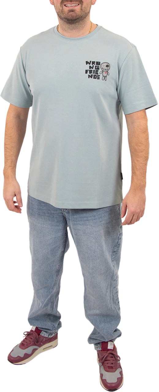 Wrong Friends Wrong Friends Ontario T-Shirt Regular Fit Blauw