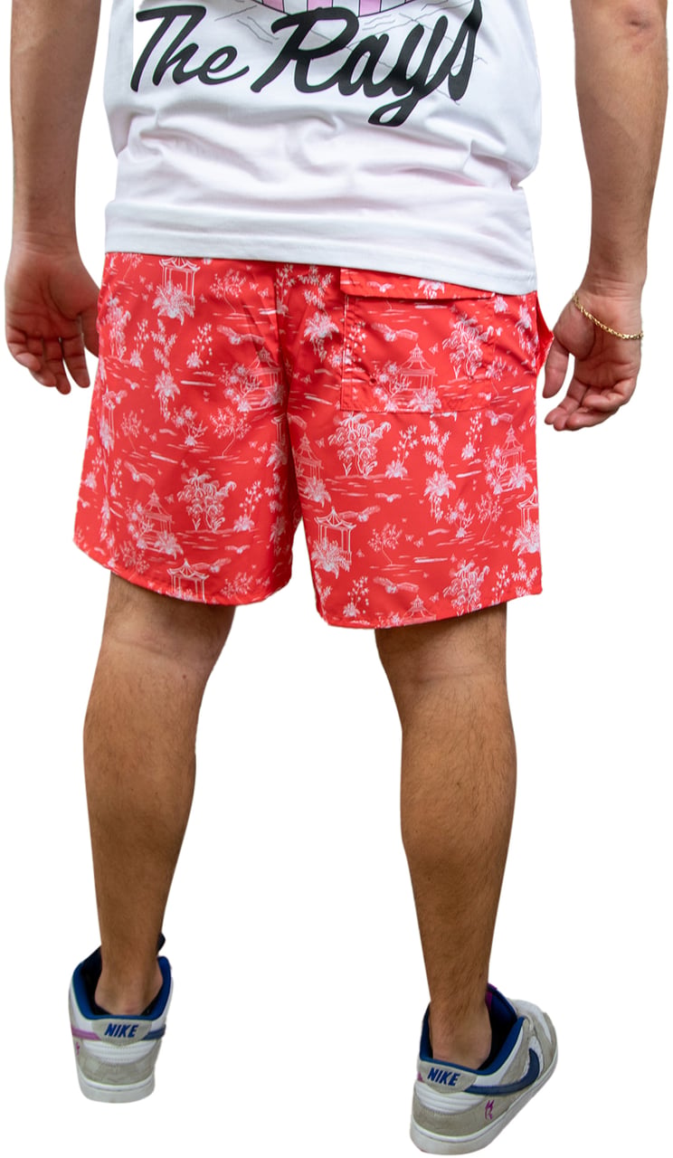 Lyle & Scott Lyle & Scott Botanical Garden Print Swimshort Rood