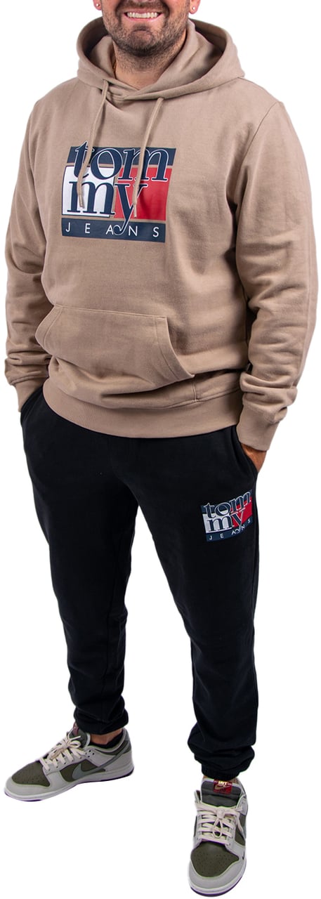 Tommy Jeans Tommy Jeans Reg RWB Flag Hoodie EXT Beige