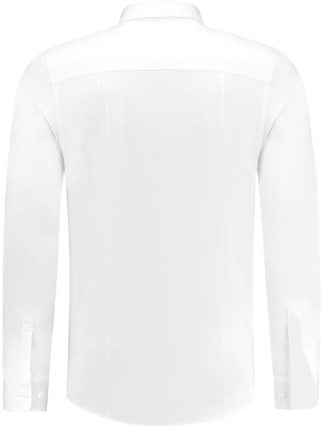 Pure Path Pure Path Slim Fit Shirts Longsleeve Wit