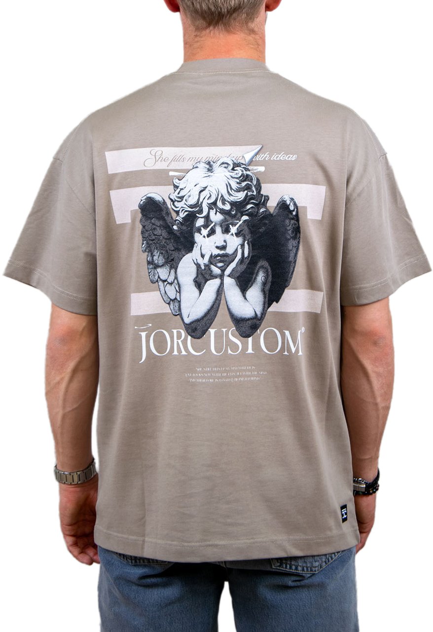 JORCUSTOM Angel2 0 Loose Fit T-Shirt Beige
