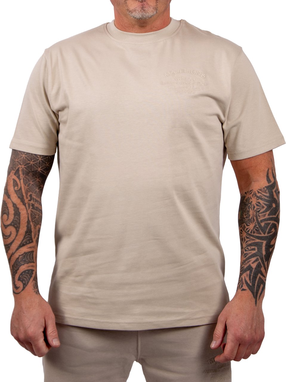 Malelions Malelions Men Permanent Vacation T-Shirt Taupe