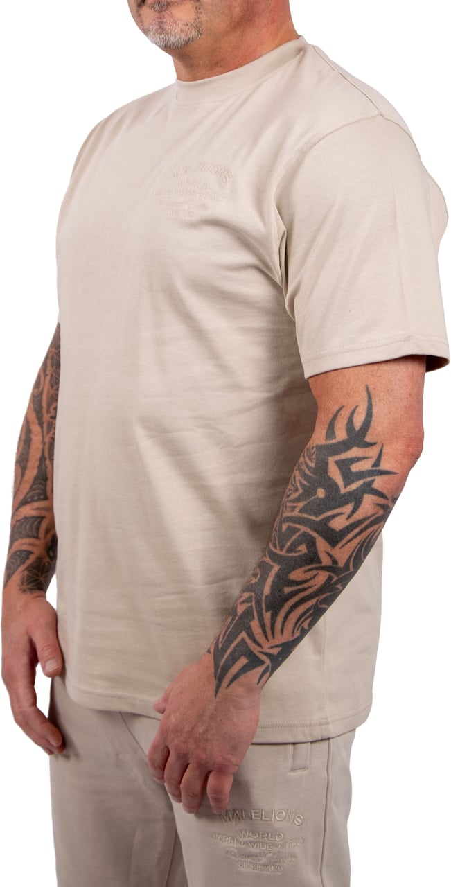 Malelions Malelions Men Permanent Vacation T-Shirt Taupe