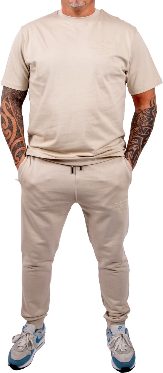Malelions Malelions Men Permanent Vacation T-Shirt Taupe