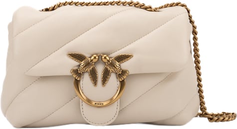 Pinko Bags Bianco Seta Donkergrijs