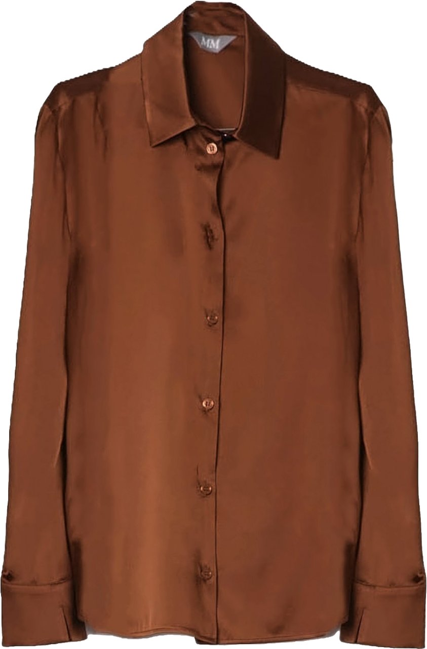 Max Mara Shirts Cuoio Bruin