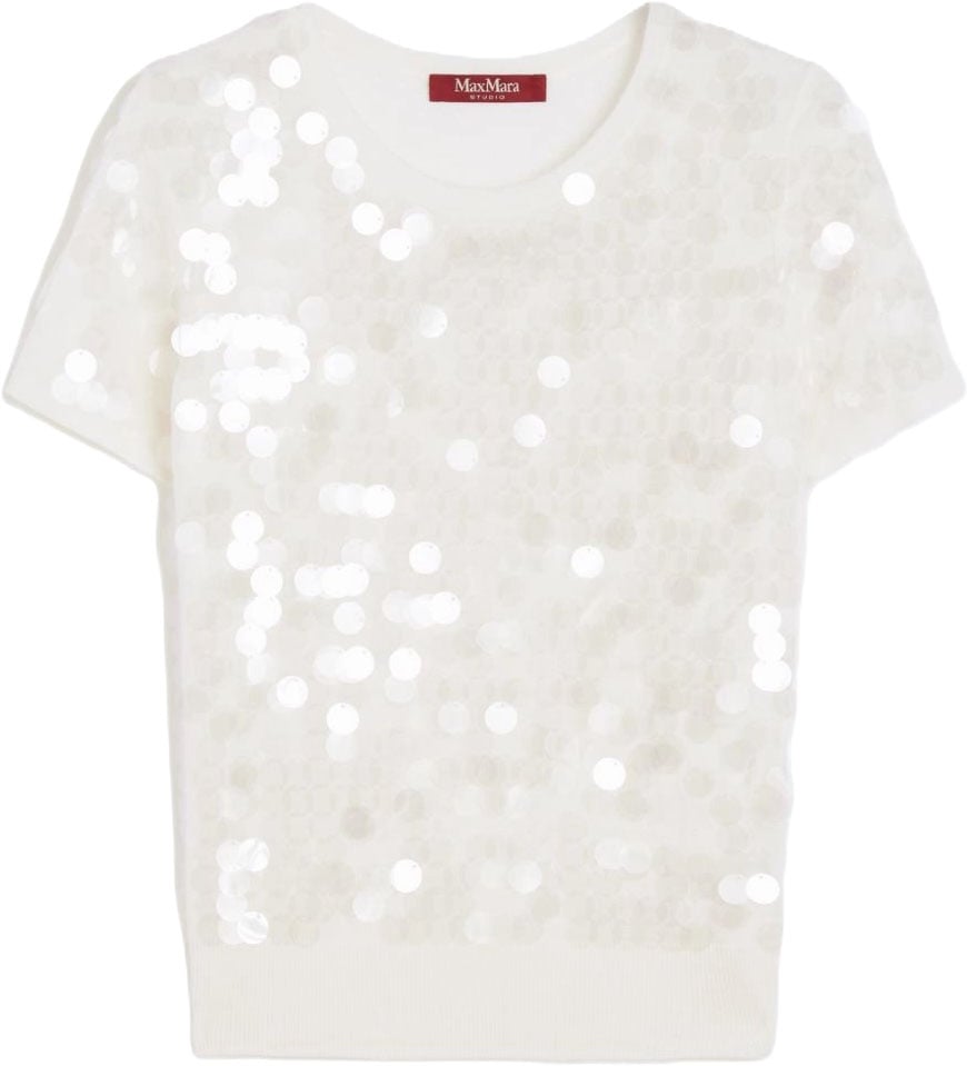 Max Mara Sweaters Avorio Wit