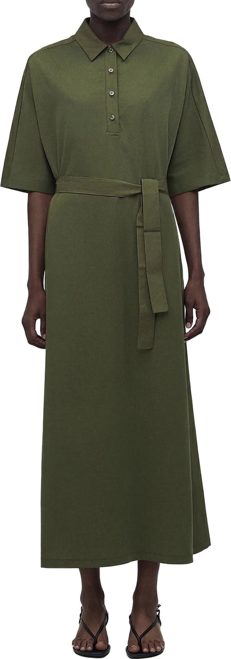 Max Mara Dresses Verde Muschio Donkergroen