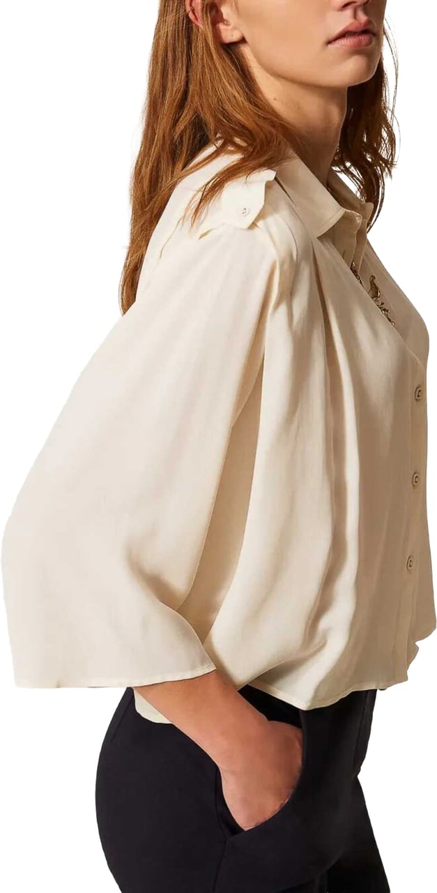 Twin-set Shirts Madreperla Wit