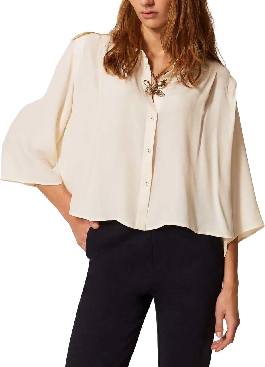 Twin-set Shirts Madreperla Wit