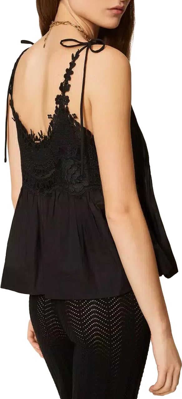 Twin-set Top Nero Zwart