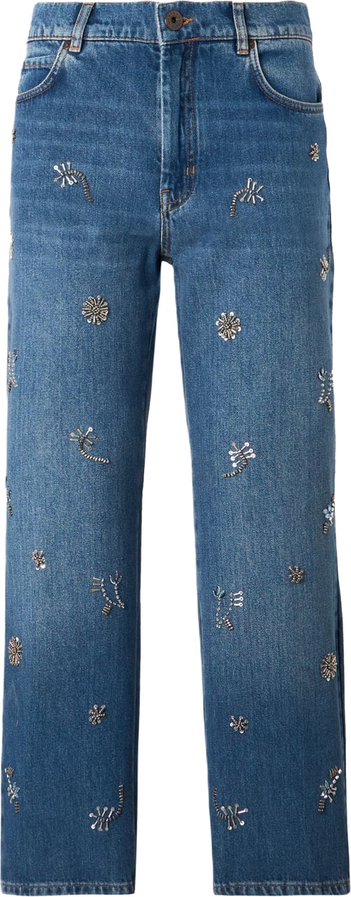 Max Mara Trousers Blue Blauw