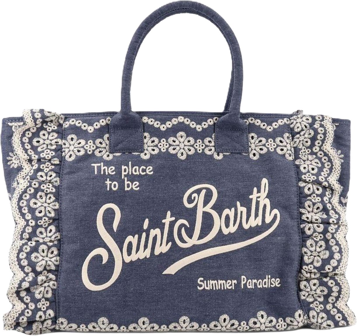 MC2 Saint Barth Bags Sangallo Flowers Blauw