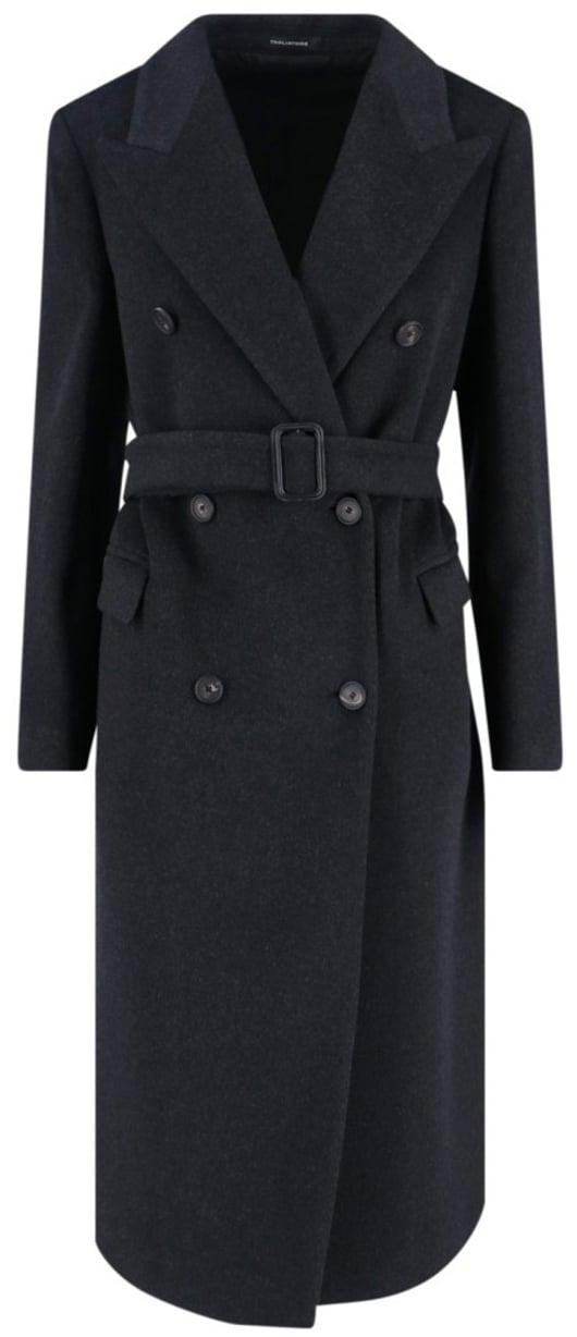Tagliatore "Jole" Cashmere Midi Coat Blauw