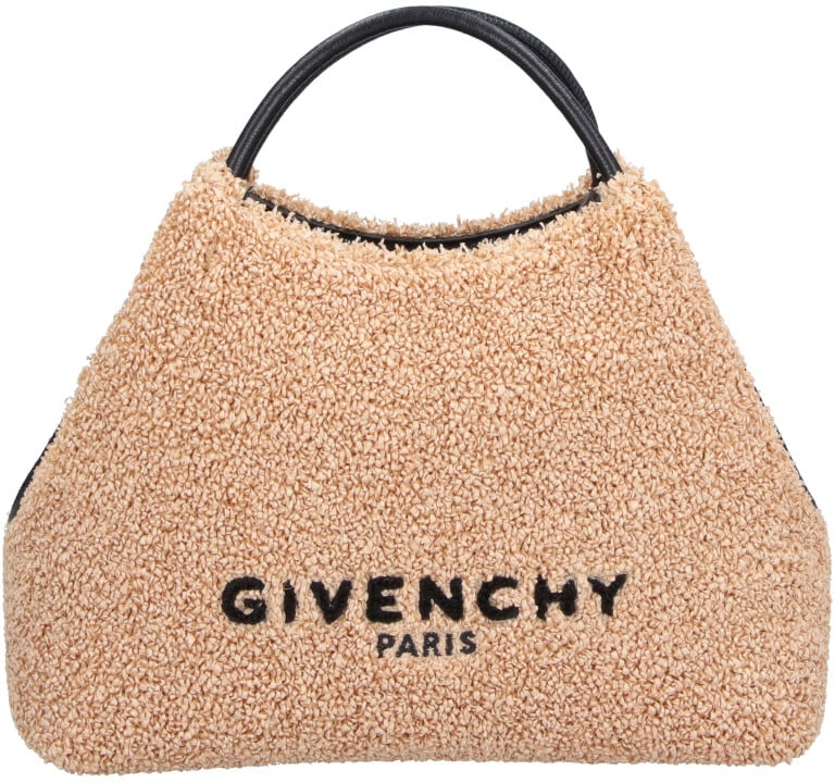 Givenchy Trapezoidal Textured Beige Bag Neutraal