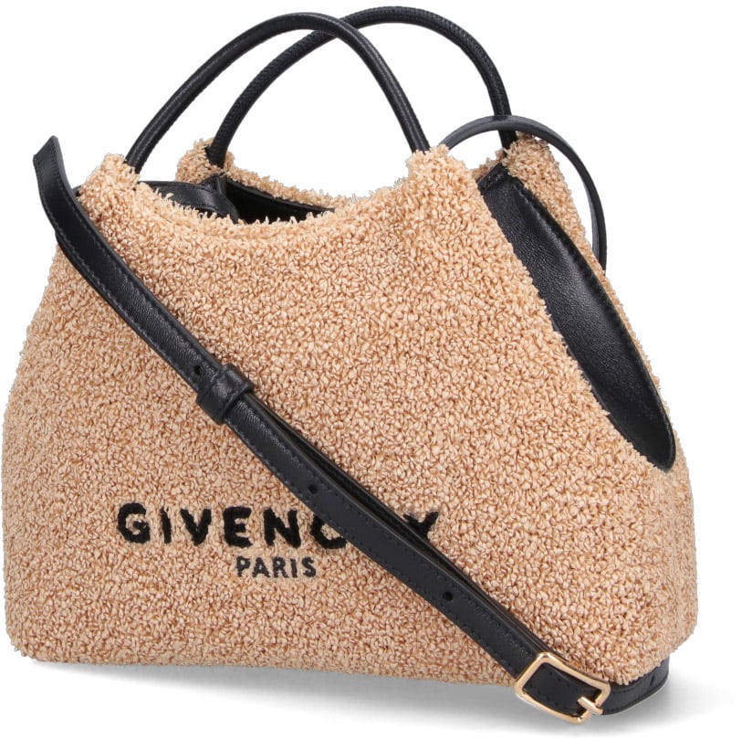 Givenchy Trapezoidal Textured Beige Bag Neutraal