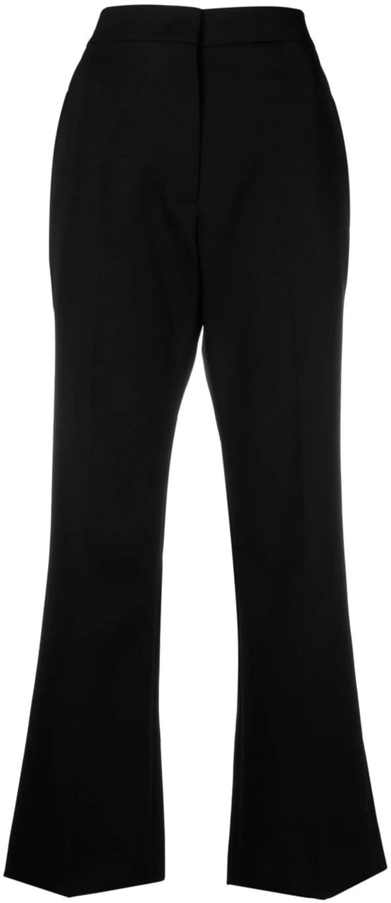 Jil Sander Black Trouser 01 Tailored Bootcut Trousers Zwart