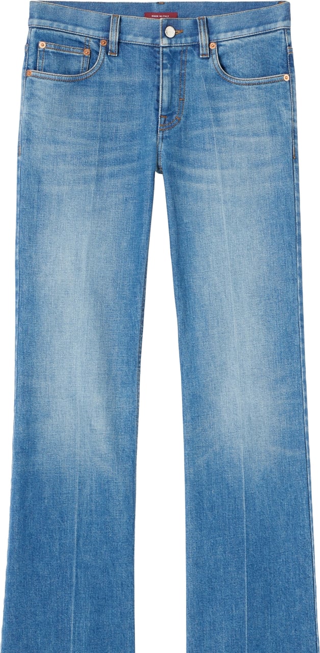 Gucci Blue Light Blue Flared Retro Jeans Blauw