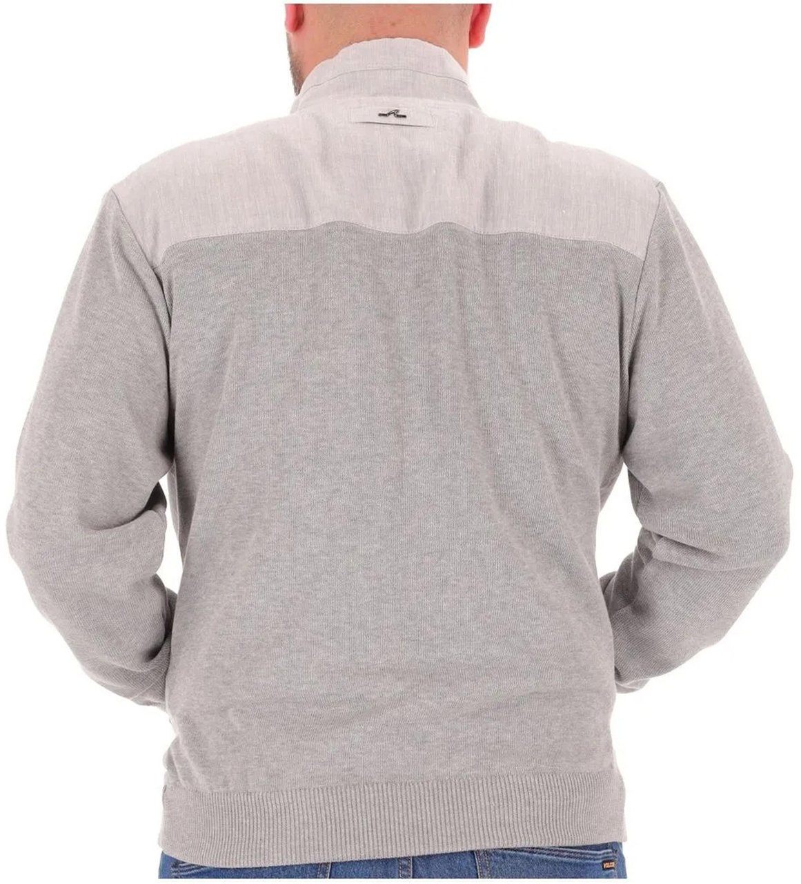 Paul & Shark Ibrido Zip Cotone Two Tone Jacket Wit