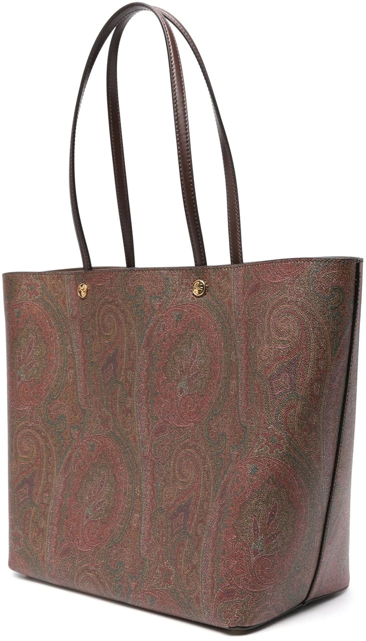 Etro Shopping Essential Xl Paisley Print Tote Bruin