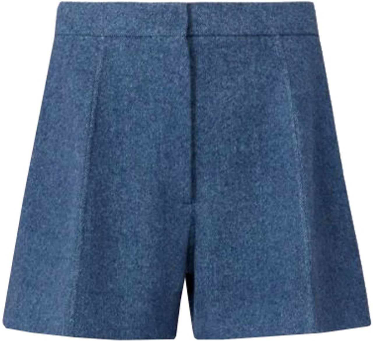 Sportmax Muted Blue Braies1234 Structured Tailored Shorts Blauw