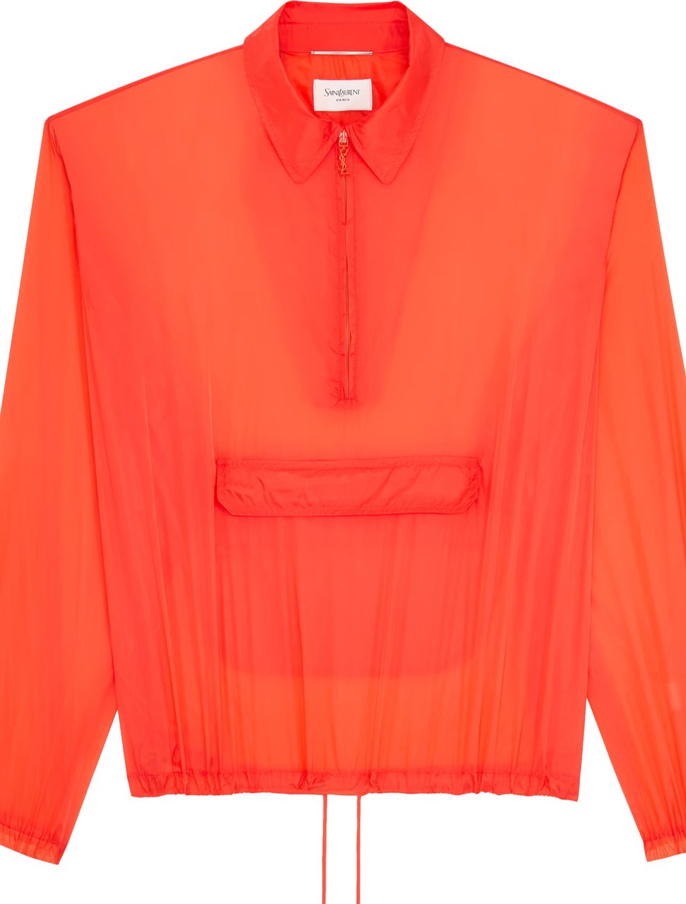 Saint Laurent Orange A Vento Windbreaker Rood