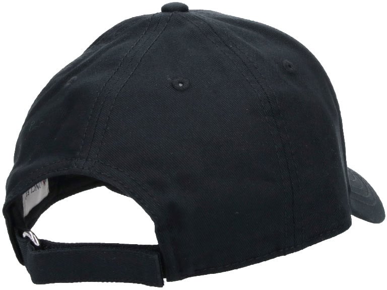 Moncler Black Curved Brim Curved Logo Cap Zwart