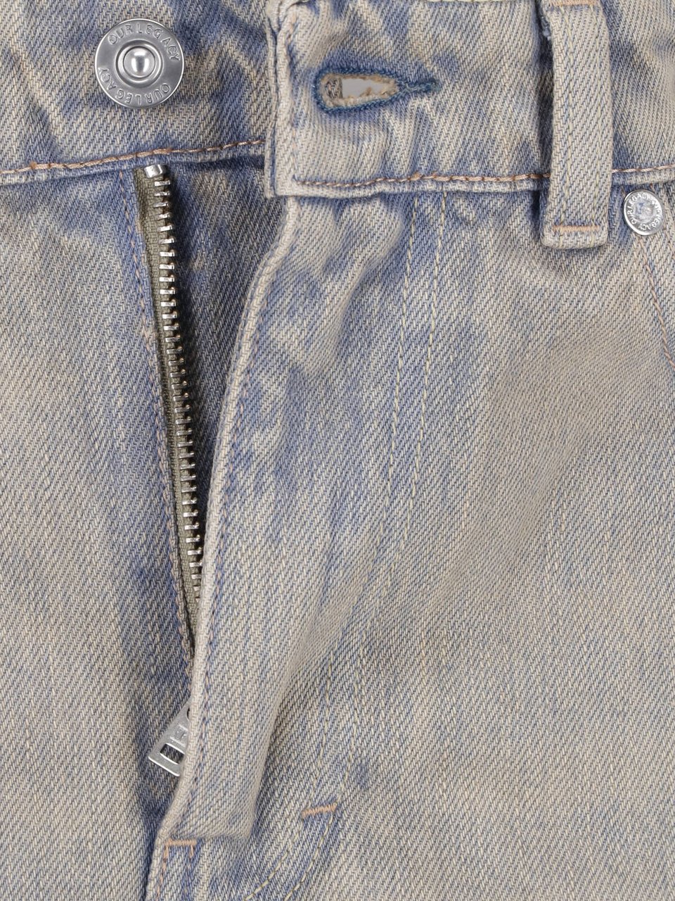 Our Legacy Grey Boot Cut Five-Pocket Jeans Grijs