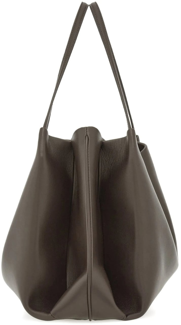 Salvatore Ferragamo Brown Tote M Medium Leather Totes Grijs