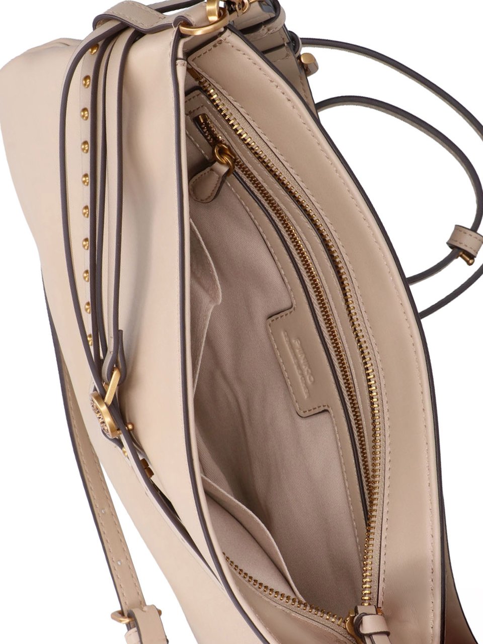 Pinko Beige Medium Belt Shoulder Bag Neutraal