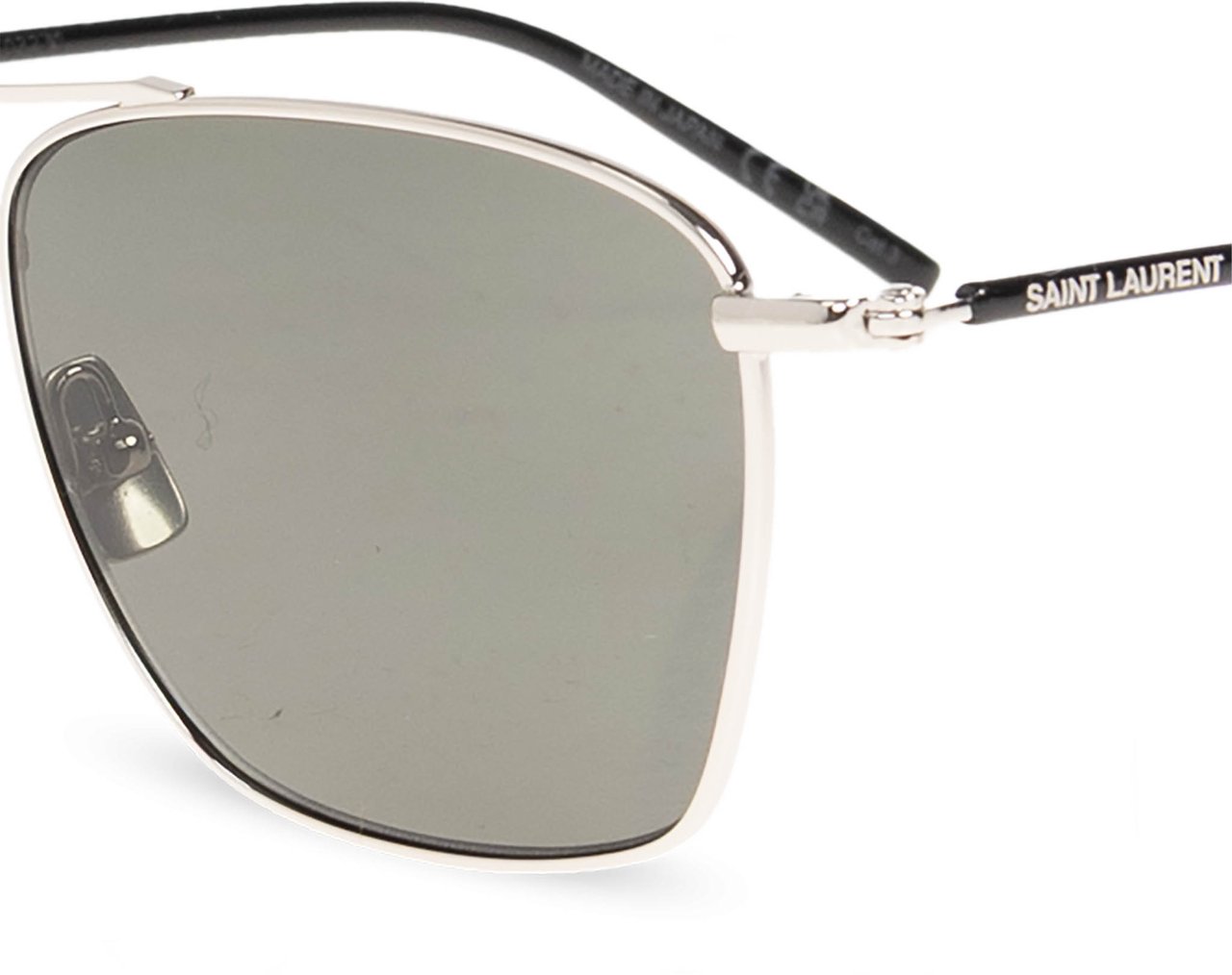 Saint Laurent Silver Ysl Sl 866 Sunglasses Grijs