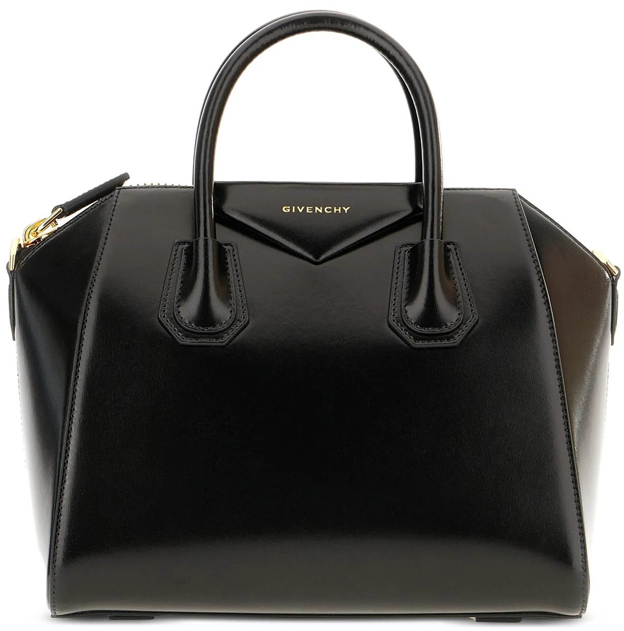 Givenchy Antigona Nv Trapezoidal Black Calf Handbag Zwart