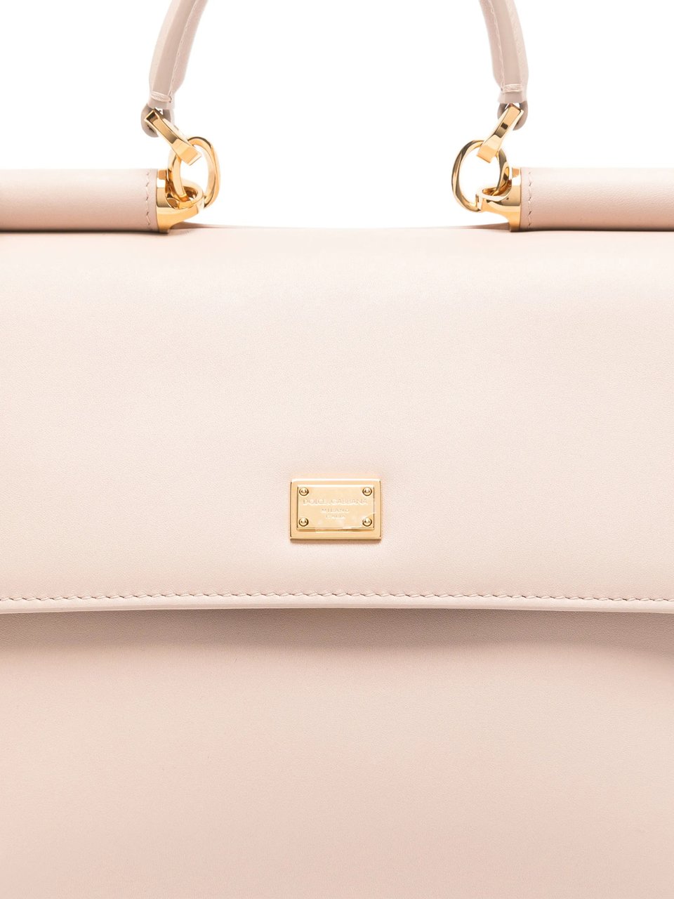 Dolce & Gabbana Neutrals Vit. Plonge Structured Leather Handbag Neutraal