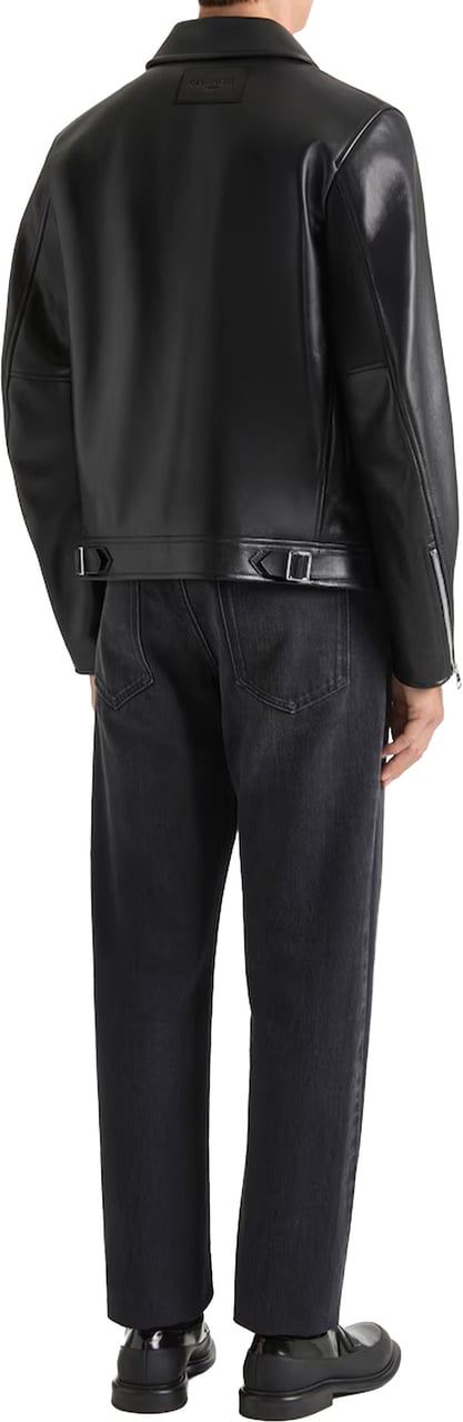 Givenchy Straight Couture Seam Black Denim Jeans Zwart