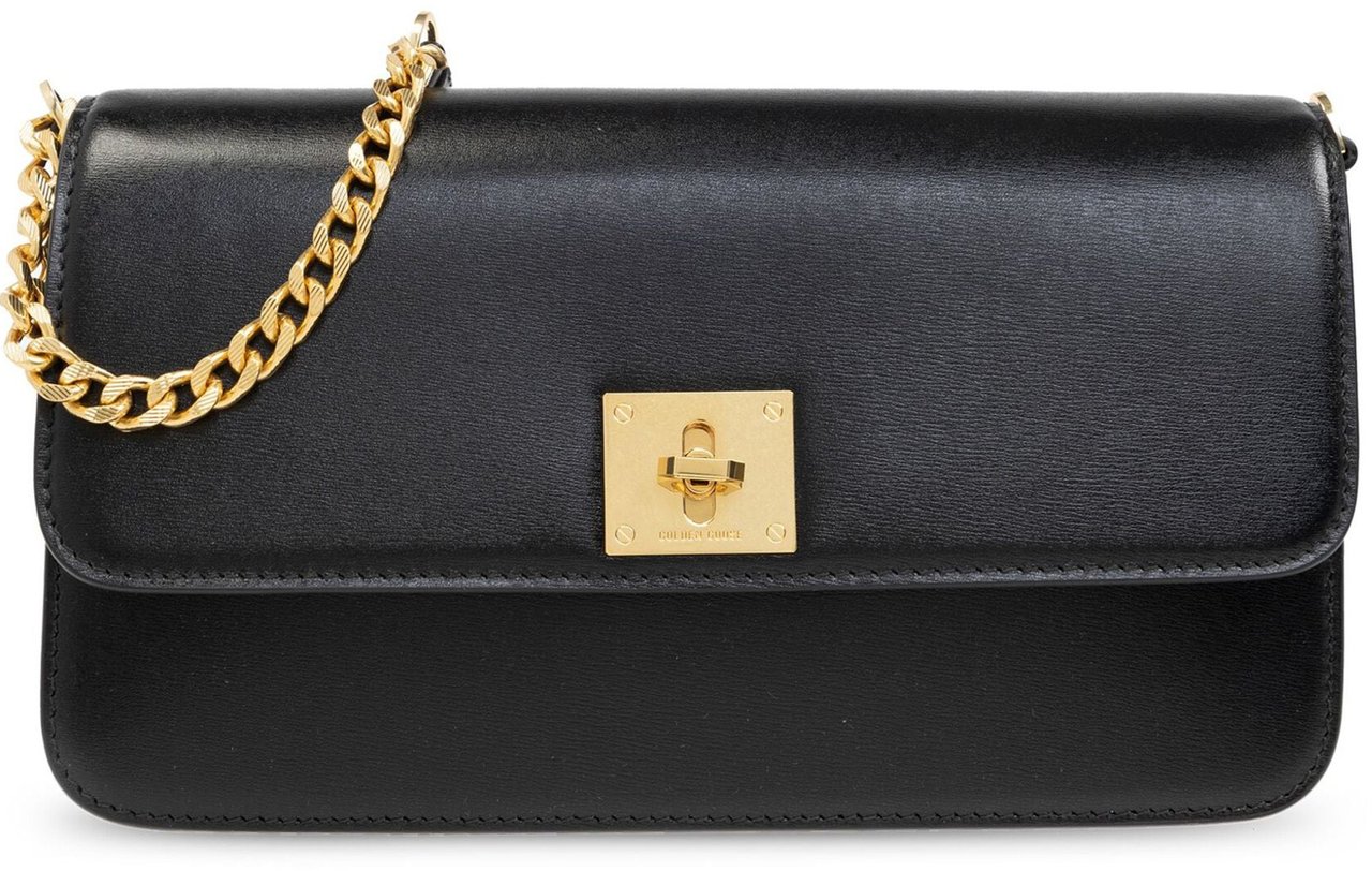 Golden Goose Gioia Bag Black Palmellato Leather Bag Zwart
