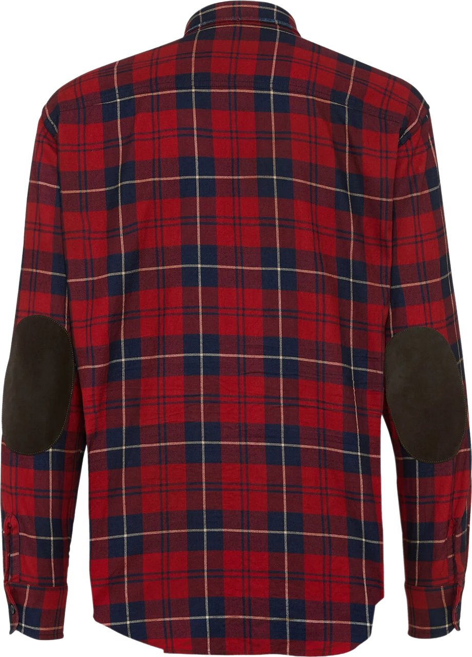 Dsquared2 Canadian Vintage Red/Navy Plaid Cotton Shirt Zwart