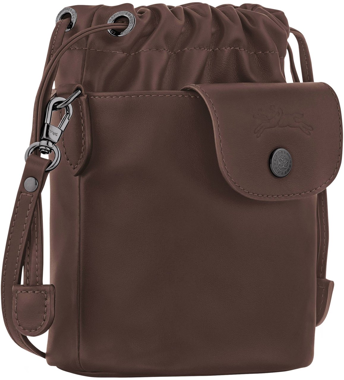 Longchamp Brown Le Pliage Xtra Square Crossbody Bag Grijs