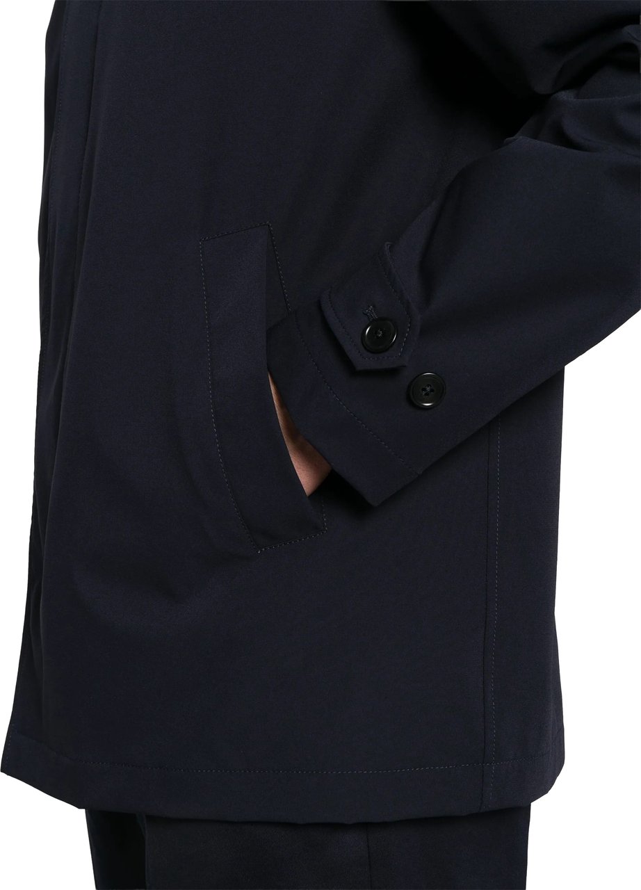 Fay Morning Stretch Minimalist Black Mens Jacket Zwart