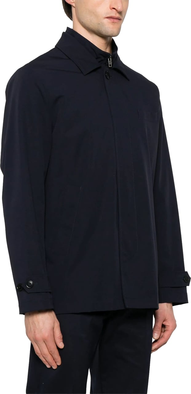 Fay Morning Stretch Minimalist Black Mens Jacket Zwart
