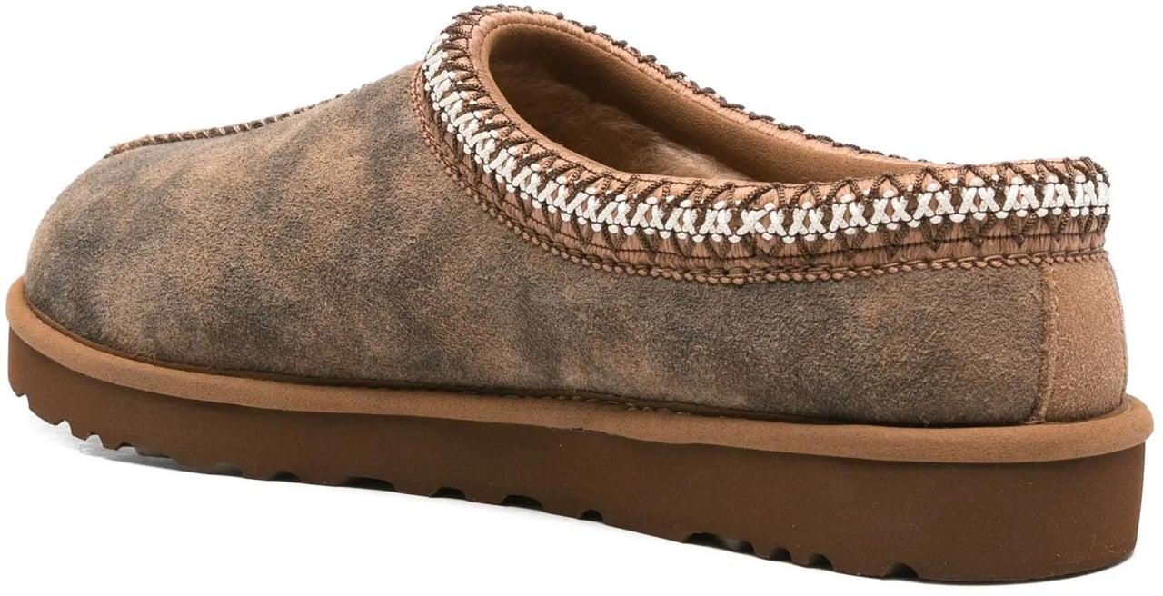 UGG Brown M Tasman Baxter Suede-Like Slippers Grijs