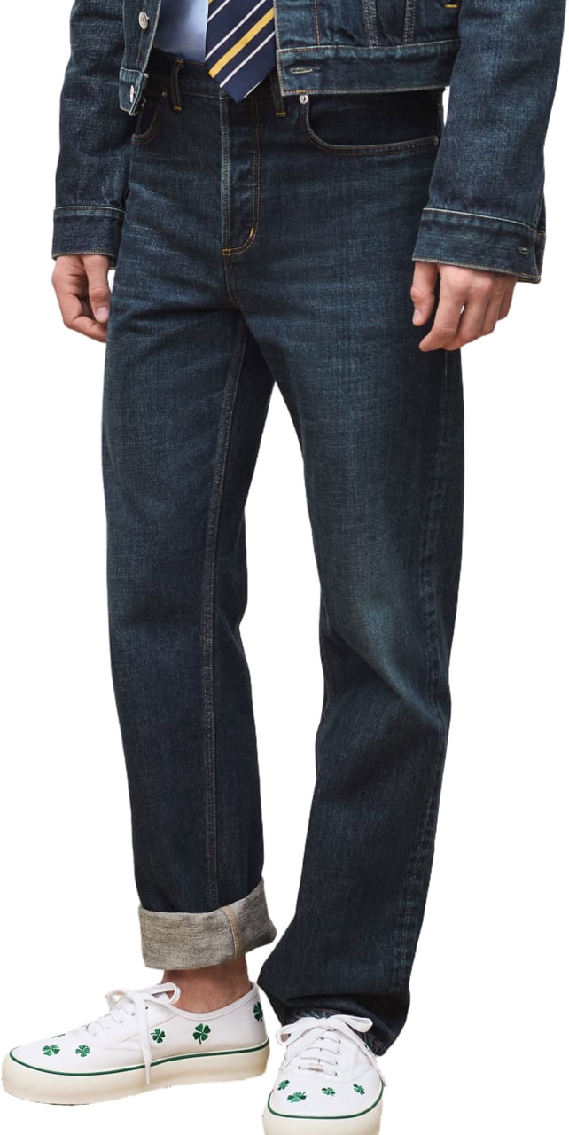 Dior Straight-Leg Dark Indigo Denim Jeans Zwart