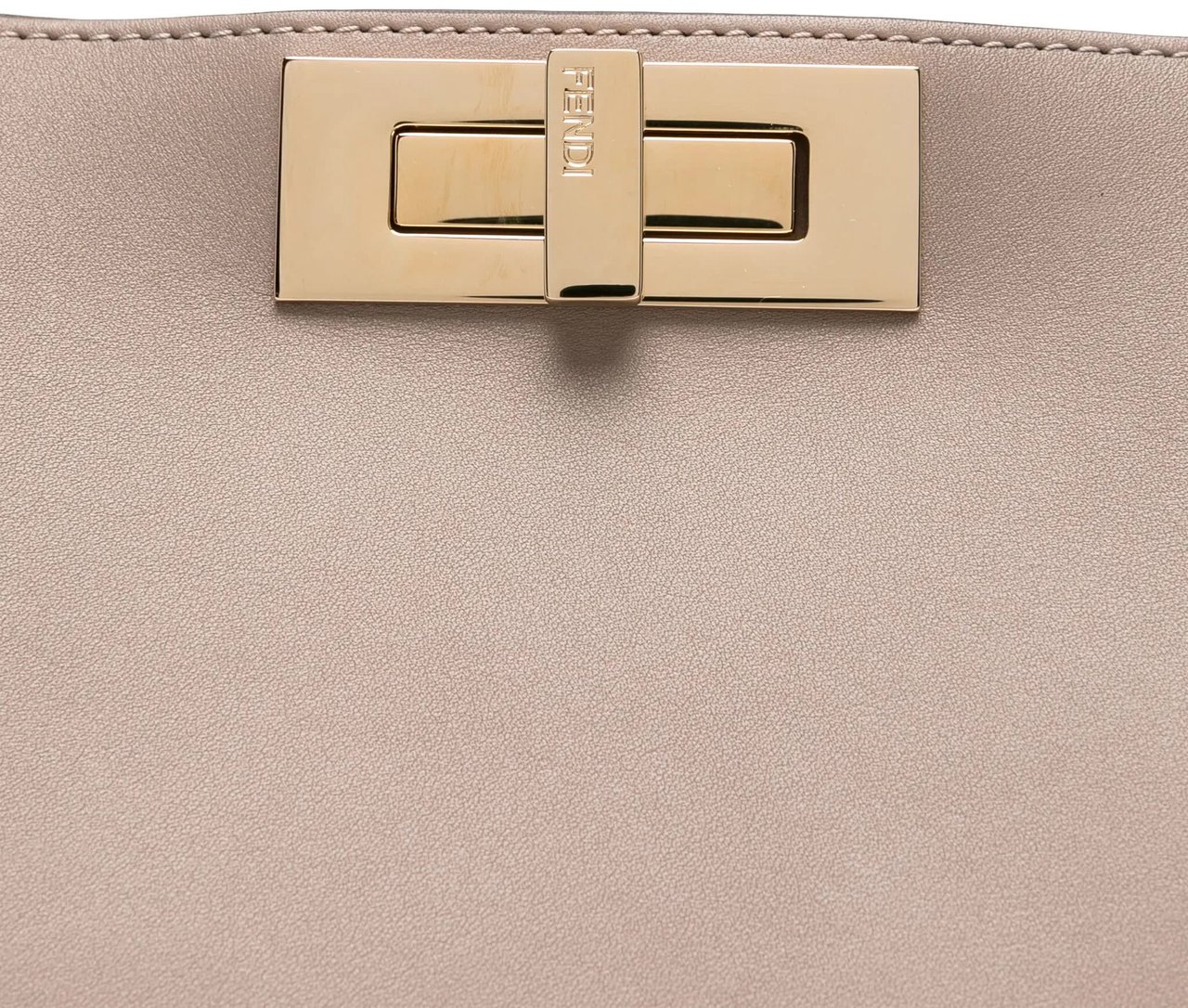 Fendi Peekaboo Soft Calf Leather Suede Handbag Roze