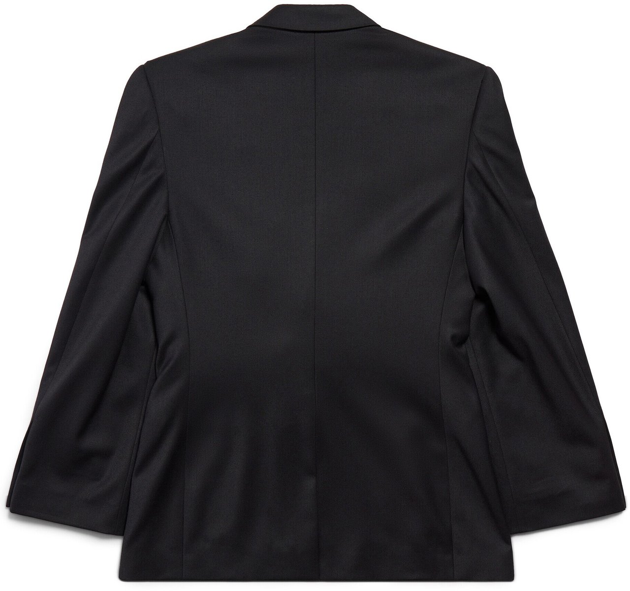 Balenciaga Black Standard Tailored Structured Blazer Zwart