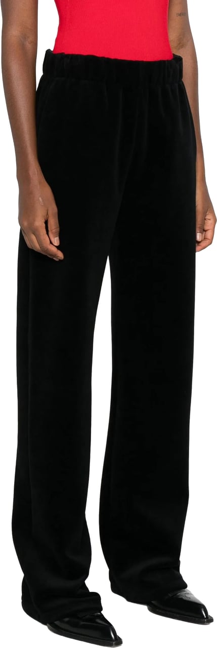 Golden Goose Wide-Leg Cotton Blend Jogging Star Pants Zwart
